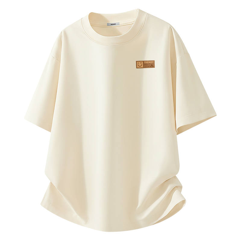 MINISO T Shirts Unisex Crew Neck Moderate Straight Fit
