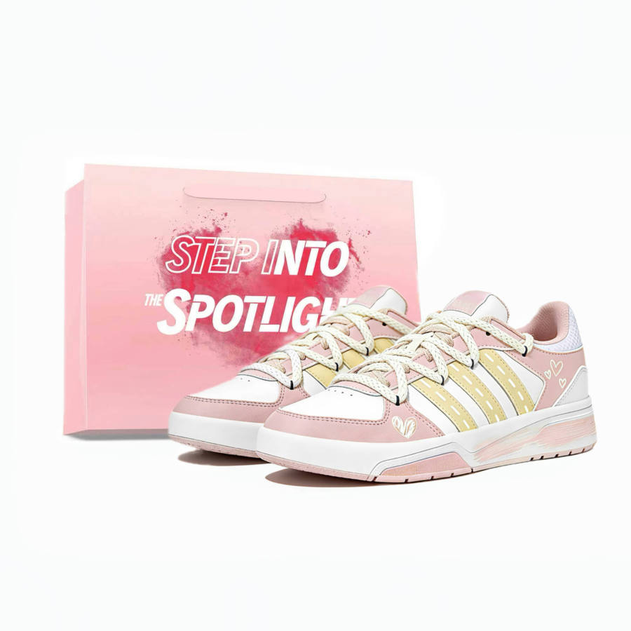 Adidas Adidas Solecourt Low top Skateboard Shoes Unisex Yellow Pink