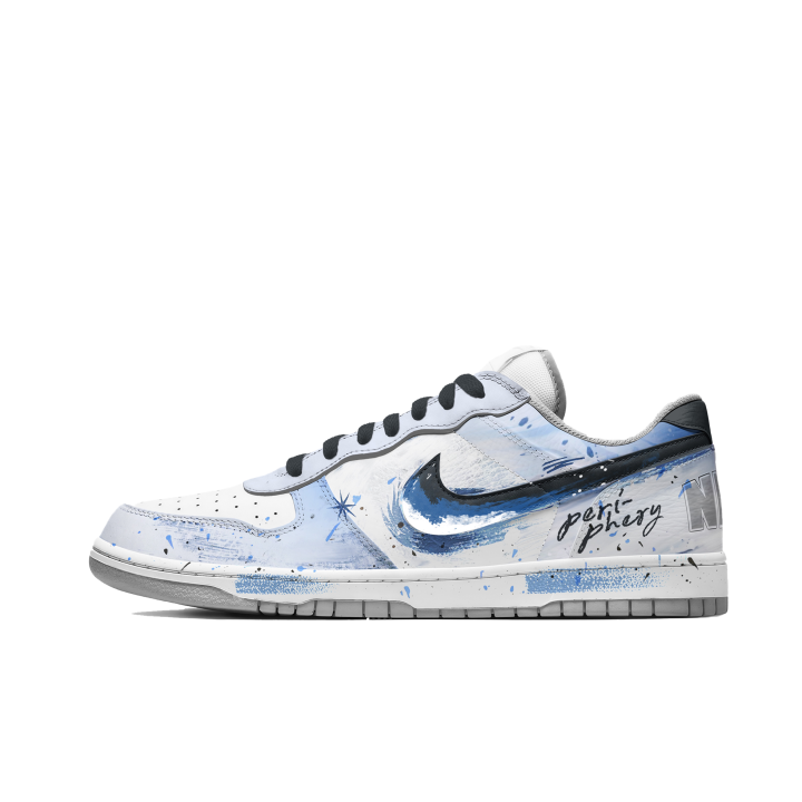 Nike Nike Big Low Lux Blue Wave Star Trace Low top Skateboard Shoes Men's Blue