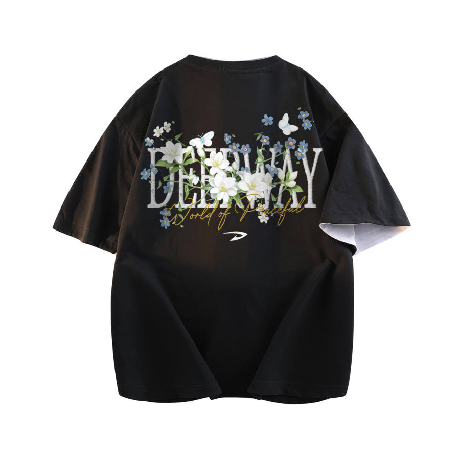 DEERWAY T Shirts Unisex Crew Neck Moderate Straight Fit