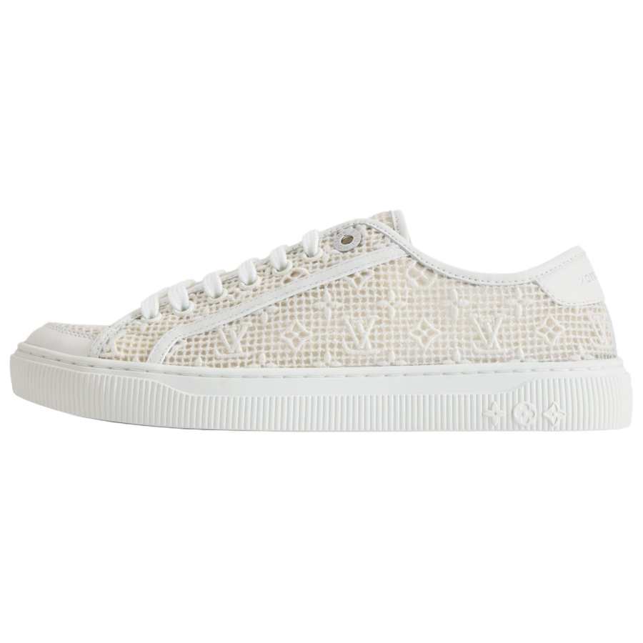 LOUIS VUITTON Lagoon Low top Skateboard Shoes Women's White
