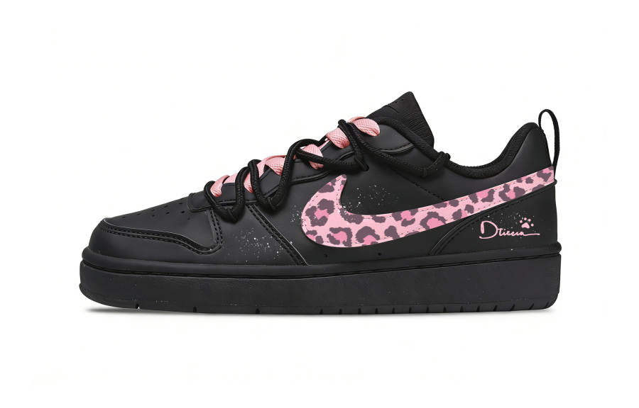 Nike Nike Court Borough Low top Skateboard Shoes Women's Black Pink