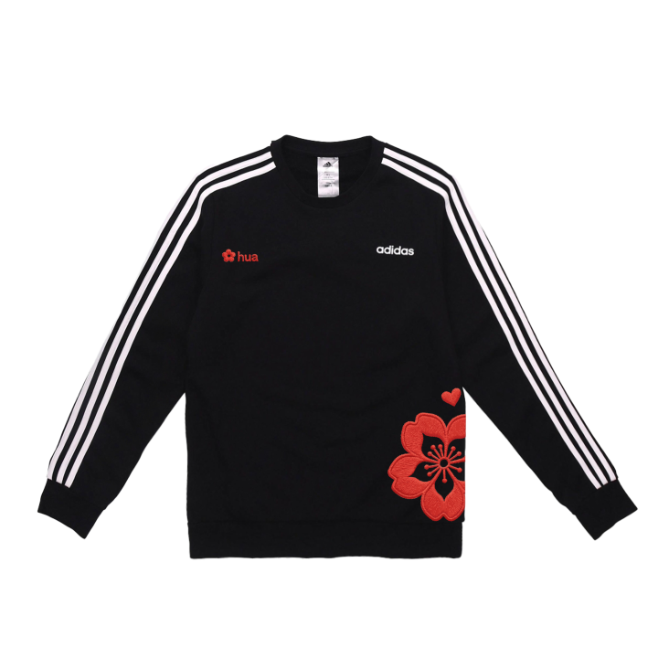 Adidas Adidas Sweatshirts Unisex Black Crew Neck Moderate Regular