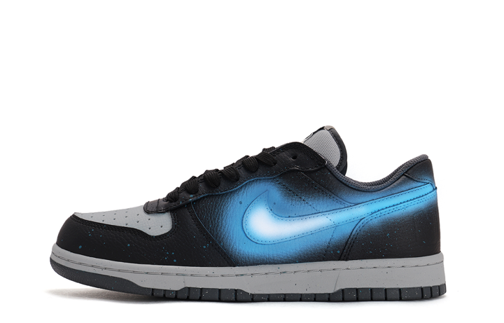 Nike Nike Dunk Cushioning Coverage Abrasion Resistant Low top Skateboard Shoes Unisex Gray Blue