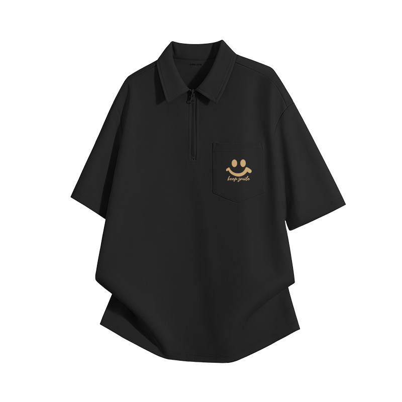 Tonlion Polo Shirts Unisex Polo Collar Moderate Straight Fit