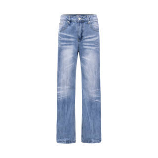 COLDSTONE Jeans Unisex Ice Blue Moderate Straight Fit Pants