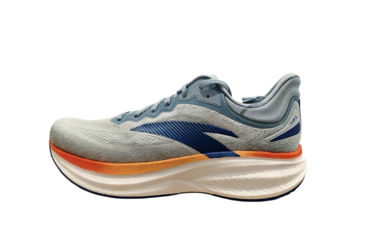 Anta Abrasion Resistant Rebound Low top Marathon Running Shoes Men's Light Asphalt Gray Blue