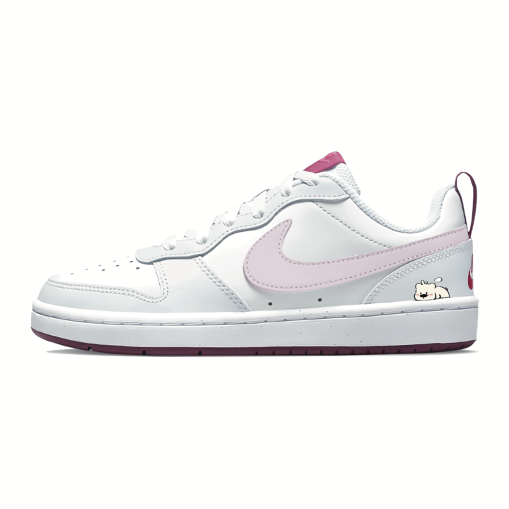 Nike Nike Court Borough Obedient Bear Leather Breathable Low top Skateboard Shoes Unisex