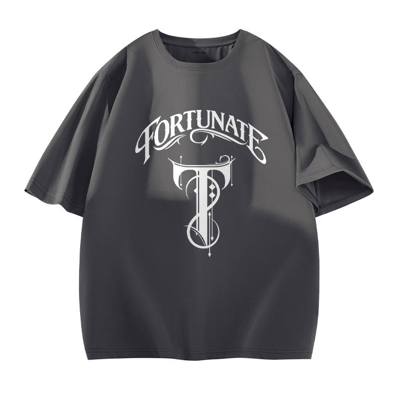 Tonlion T Shirts Unisex Crew Neck Moderate Straight Fit