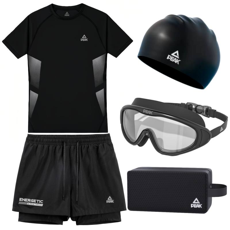 PEAK x SHUILULIANGYONG Swimming Equipment Sets Men's Black