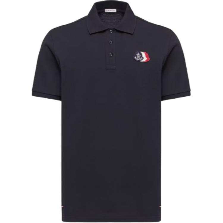 Moncler Moncler logo-patch polo shirt