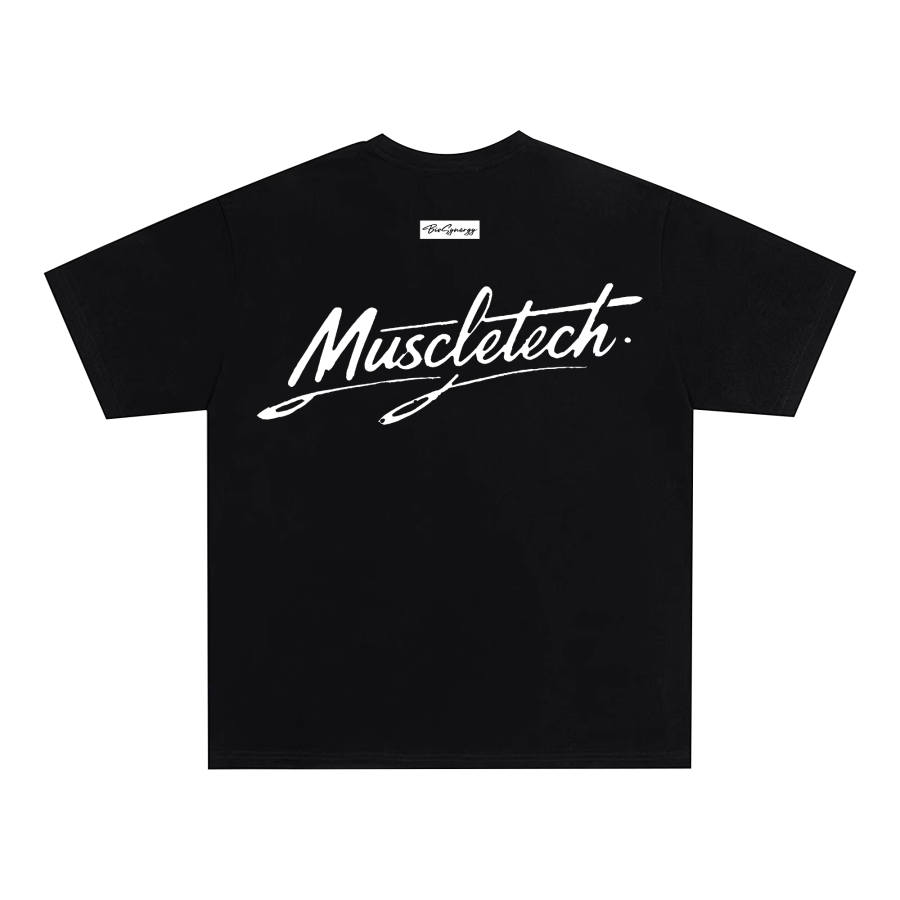 MUSCLETECH MUSCLETECH T Shirts Unisex Crew Neck Thin Straight Fit