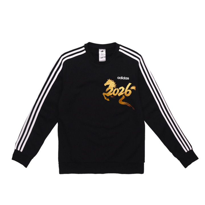 Adidas Adidas Sweatshirts Unisex Black Crew Neck Moderate Regular