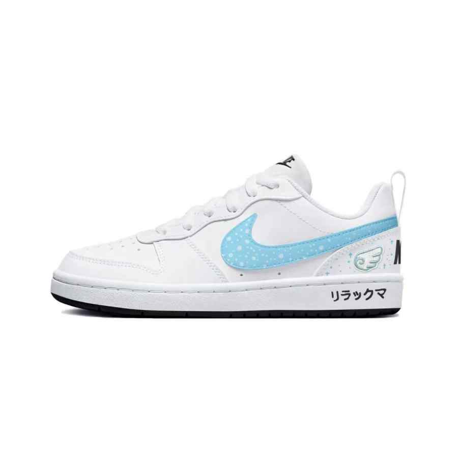 Nike Nike Court Borough Angel Space Station Low top Kids' Skateboarding Shoes Sky Blue Teenagers