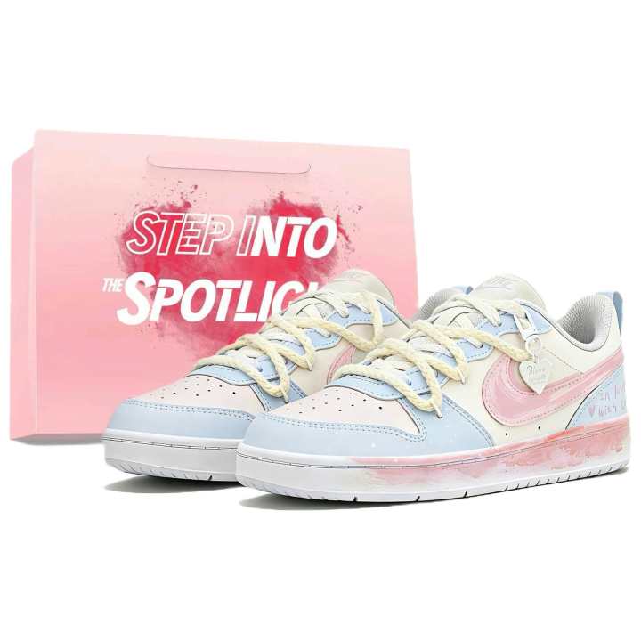 Nike Nike Court Borough Synthetic Leather Low top Skateboard Shoes Women's
