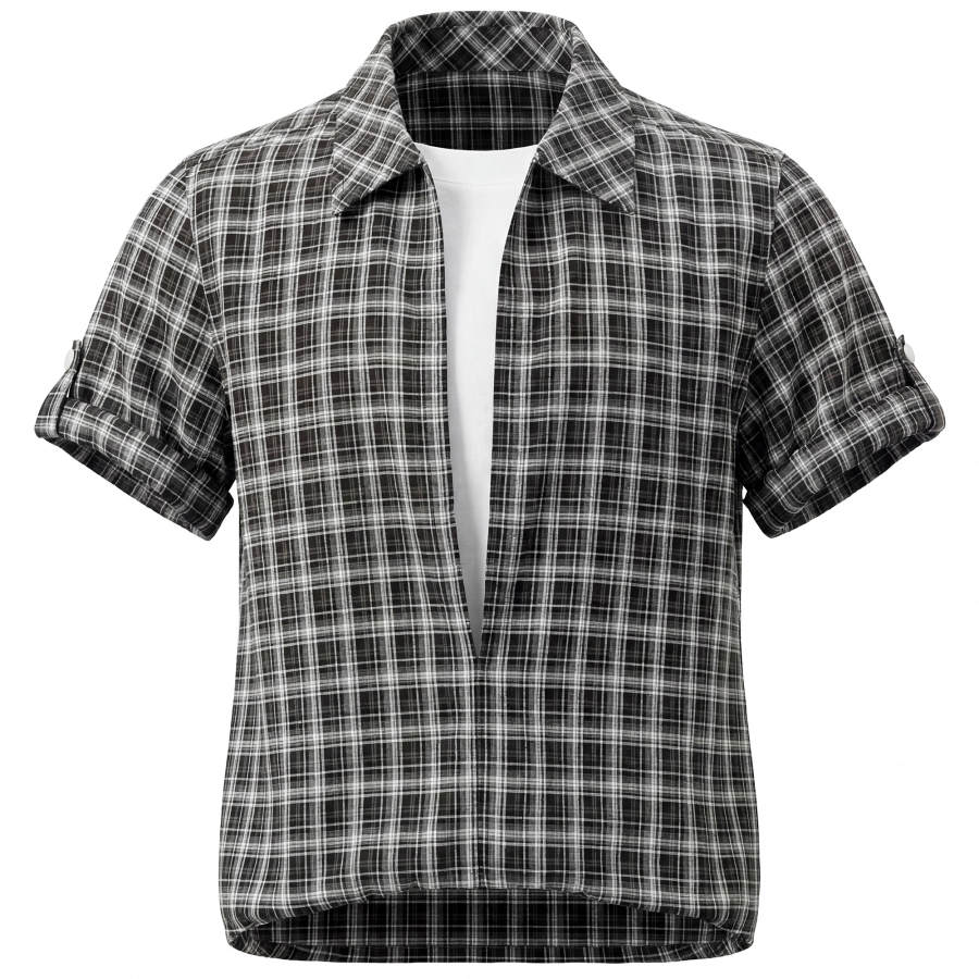 MUSCLETECH MUSCLETECH Shirts Unisex Lapel Thin Shirt