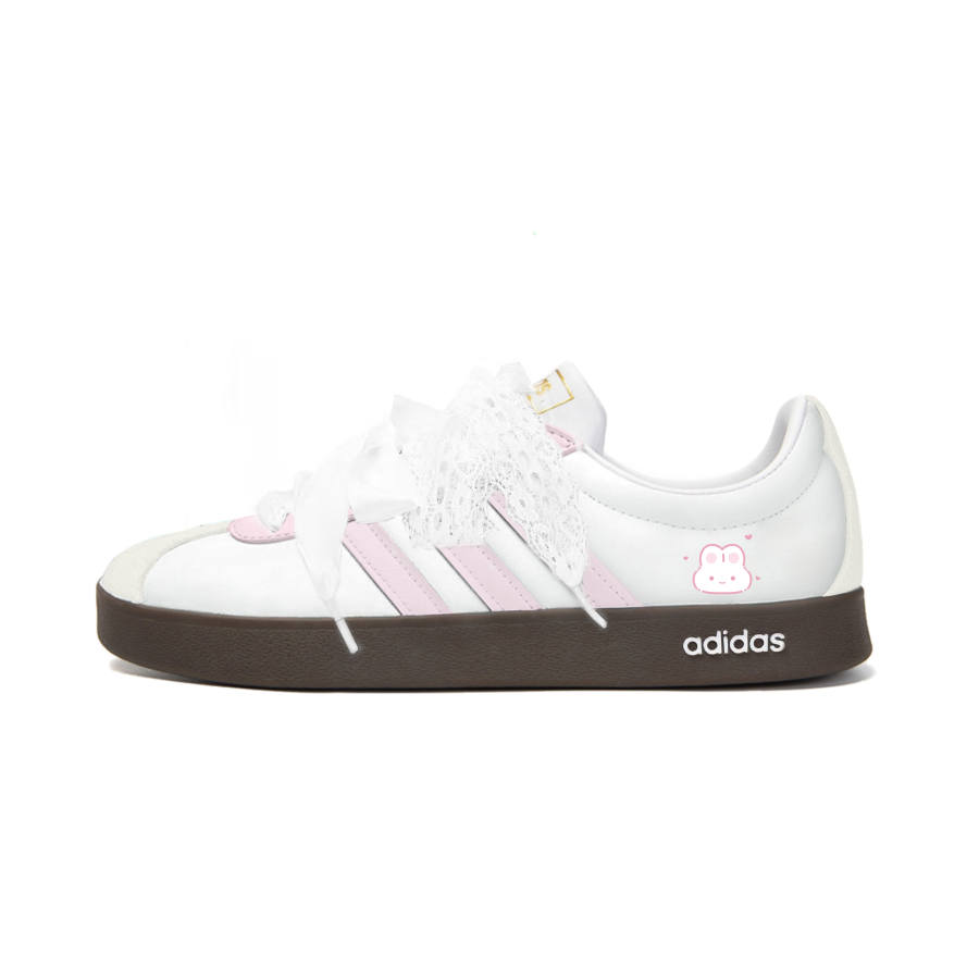 Adidas Adidas Vl Court Classic Li Sheng, Lace Sweet Rabbit Synthetic Leather Cushioning Abrasion Resistant Low top