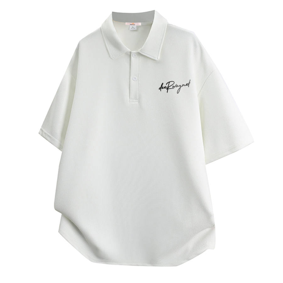 DEERWAY Polo Shirts Unisex Polo Collar Moderate Straight Fit
