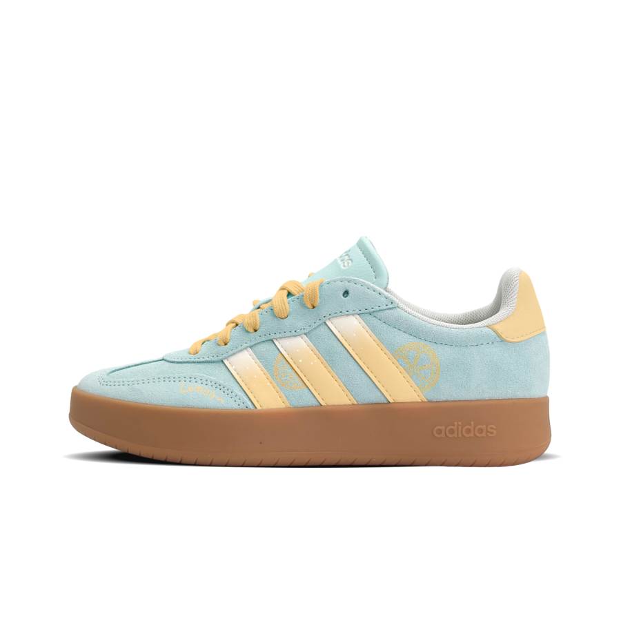 Adidas Adidas BARREDA Synthetic Leather, Split Cow Leather Low top Casual Shoes Unisex Yellow Green