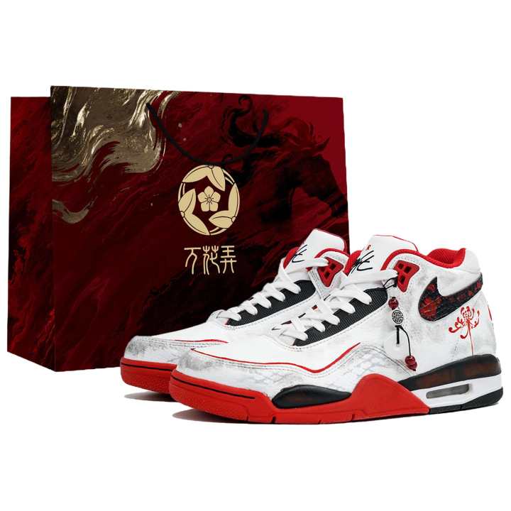 Nike Nike Flight Legacy Vintage Basketball Shoes Unisex Mid Top Red/Black