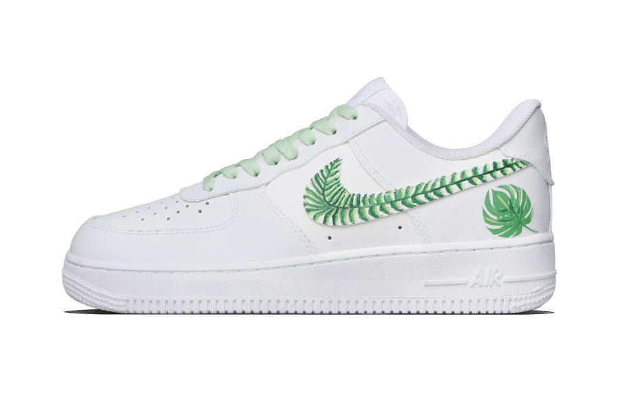 Nike Nike Air Force 1 Rainforest Cow Leather Abrasion Resistant Low top Skateboard Shoes Unisex Green