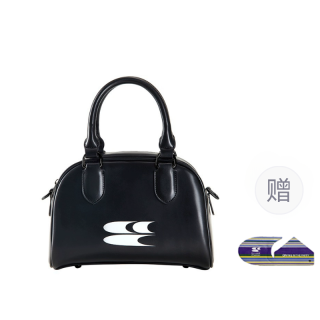 Crying Center Pu Boston Bag, Handbag, Crossbody Bag Medium Women's Brown/White/Black/Pink