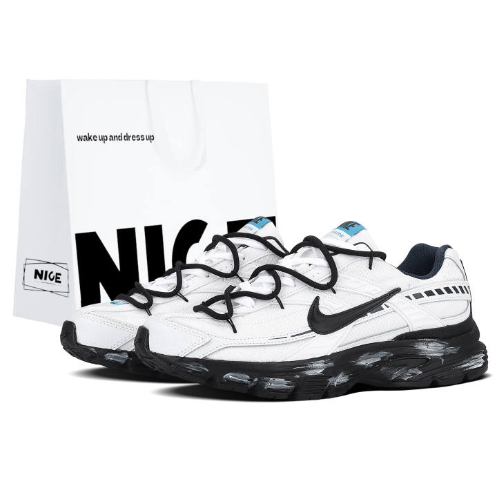 Nike Nike Initiator Support Abrasion Resistant Low top Casual City Commuting Running Shoes Unisex Black White