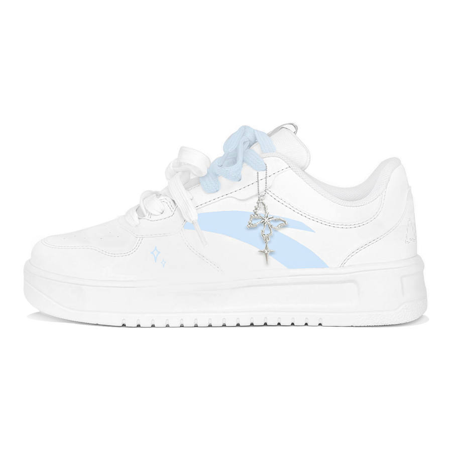 Anta Synthetic Leather Slip Resistant Abrasion Resistant Low top Skateboard Shoes Unisex Blue