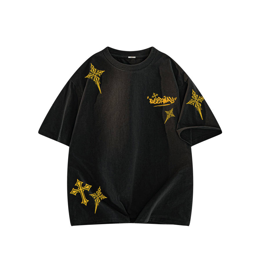 DEERWAY T Shirts Unisex Crew Neck Moderate Straight Fit