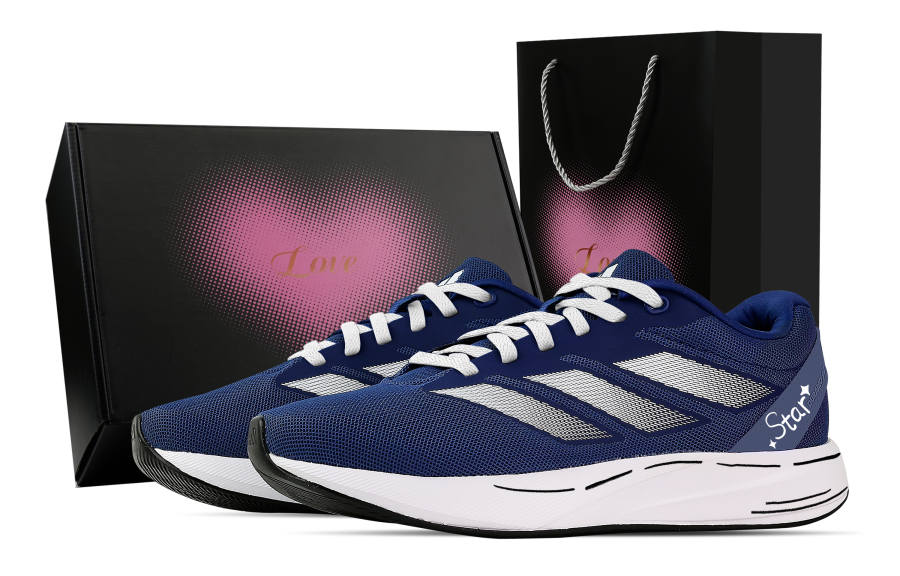 Adidas Adidas Duramo RC Fabric Cushioning Low top Sprint Racing Training Running Shoes Unisex Blue