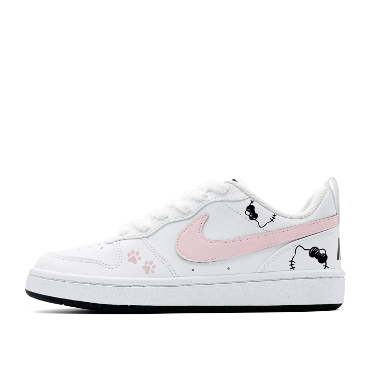 Nike Nike Court Borough Sugar Candy Cat Paw, Cute, Girlish Feel, Campus Versatile Synthetic Leather Low top