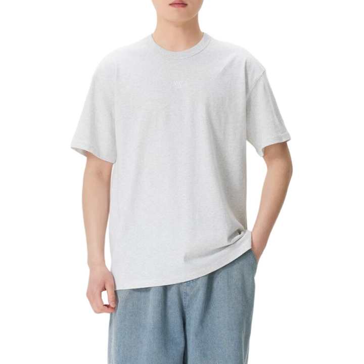 Nike Nike T Shirts Men's Gray Crew Neck Moderate