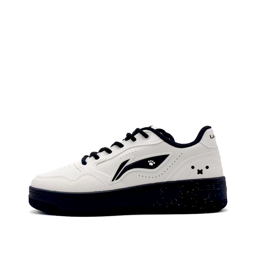 Li-Ning Li Ning Tianji Soft Star Dot Cute Claw, Casual Versatile, Campus Style Synthetic Leather