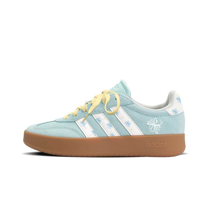 Adidas Adidas BARREDA Synthetic Leather, Split Cow Leather Low top Casual Shoes Unisex Brown Green