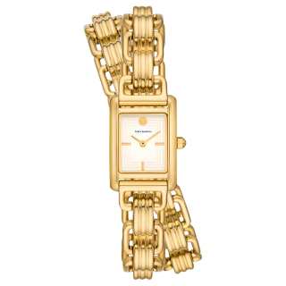 TORY BURCH Wrist Watches Quartz Movement Stainless Steel Strap 28mm Beige Watch Dial Women's Watch 30m Water Resistant