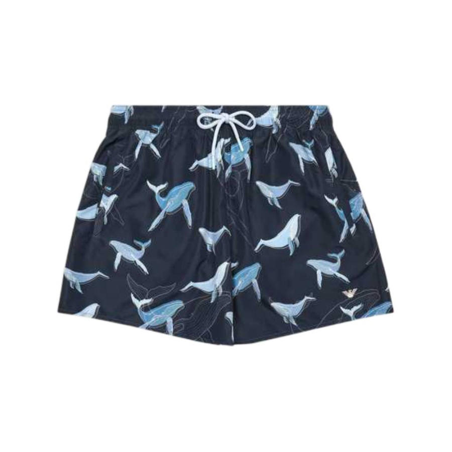 EMPORIO ARMANI SS25 Beach Shorts Men's FB075 Blue