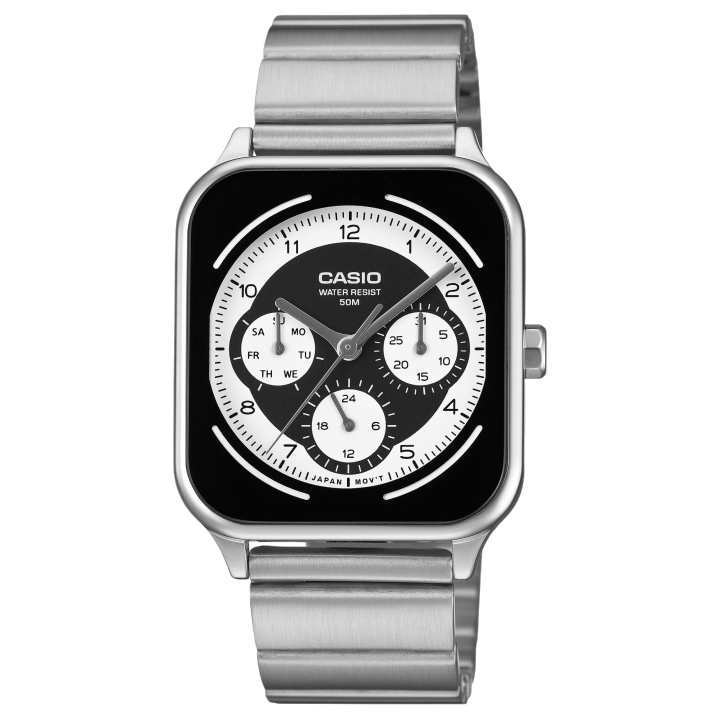 CASIO CASIO STANDARD Quartz Movement Stainless Steel Strap Watch 44.5*34mm Men's Watches Black Dial