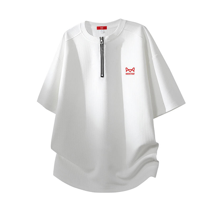 MIIOW T Shirts Unisex Crew Neck Thin Straight Fit