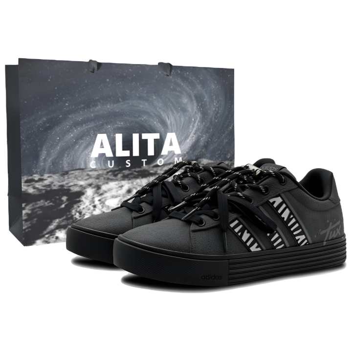 Adidas Adidas Daily 4.0 Infinity Cushioning Slip Resistant Low top Skateboard Shoes Unisex Black