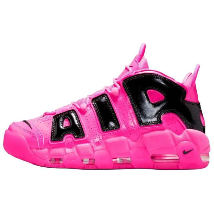 Nike Nike Air More Uptempo Basketball Shoes Unisex Deep Pink Black