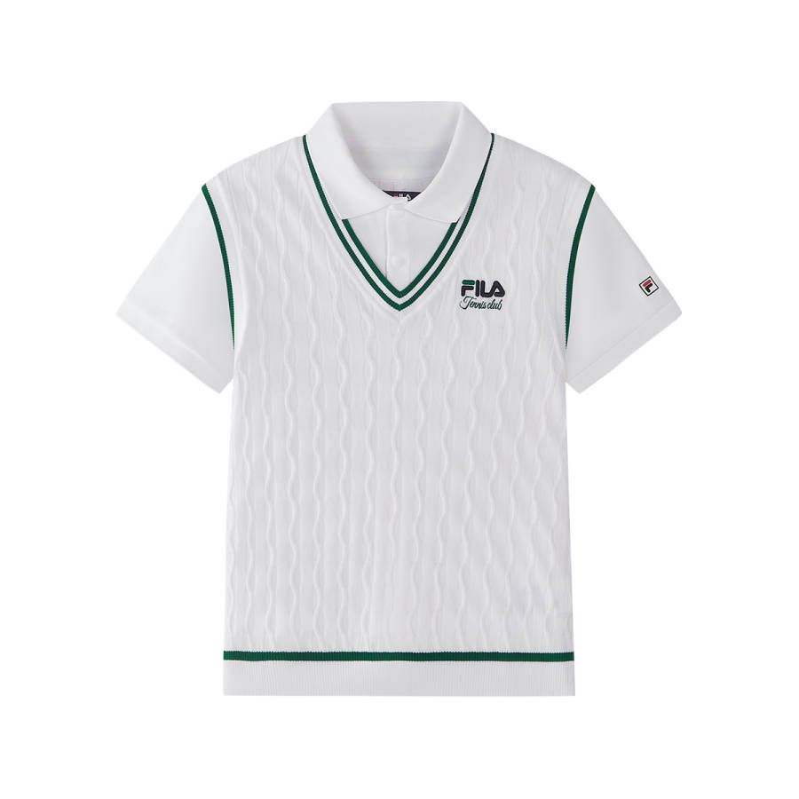 FILA KIDS PERFORMANCE FPH Short Sleeved Jade White Kids'