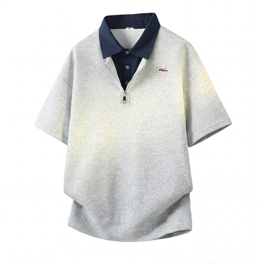WARRIOR WARRIOR Polo Shirts Unisex Polo Collar Moderate Mock Two Piece