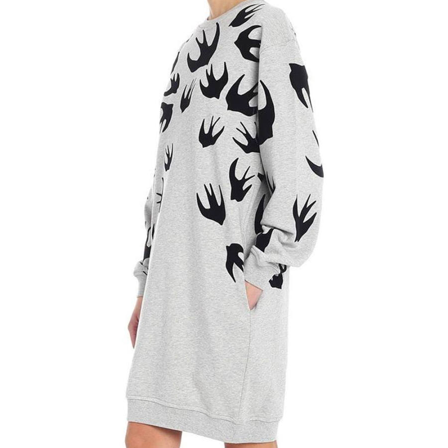 Alexander McQueen SS23 Long Sleeved Dress Women's Gray