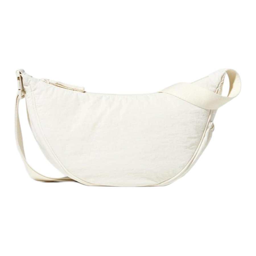 UNIQLO Adjustable Strap Nylon Crossbody Bags Unisex Ivory