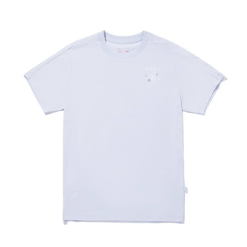 Li-Ning Li Ning Short Sleeved T Shirts Women's Frost Blue