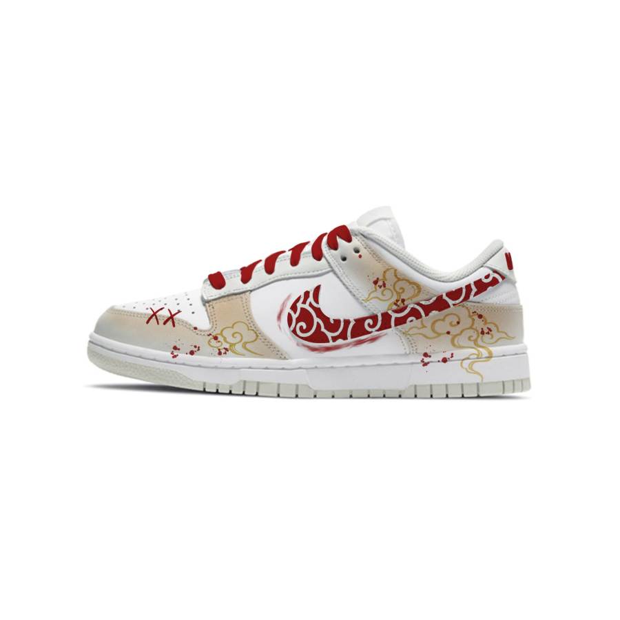 Nike Nike Dunk Shopping Bag, Auspicious Cloud And Snow Stepping, Chinese Fashion Trend Style Leather