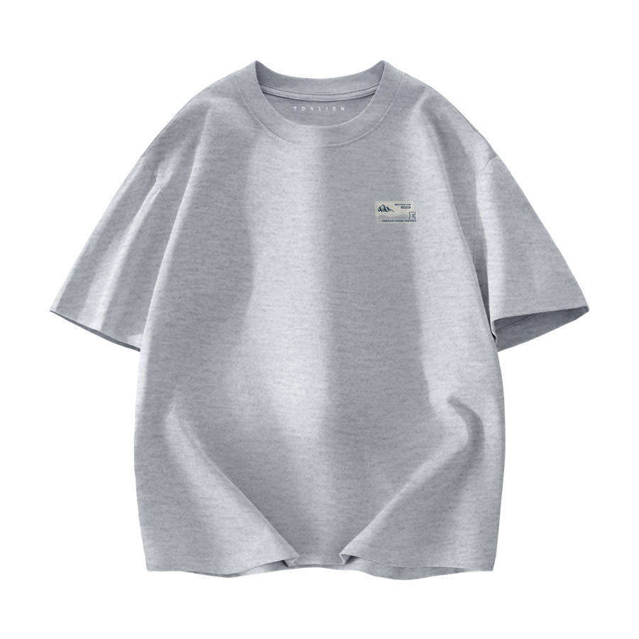 Tonlion T Shirts Unisex Crew Neck Moderate Straight Fit