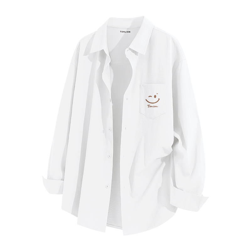 Tonlion Shirts Unisex Lapel Thin Other
