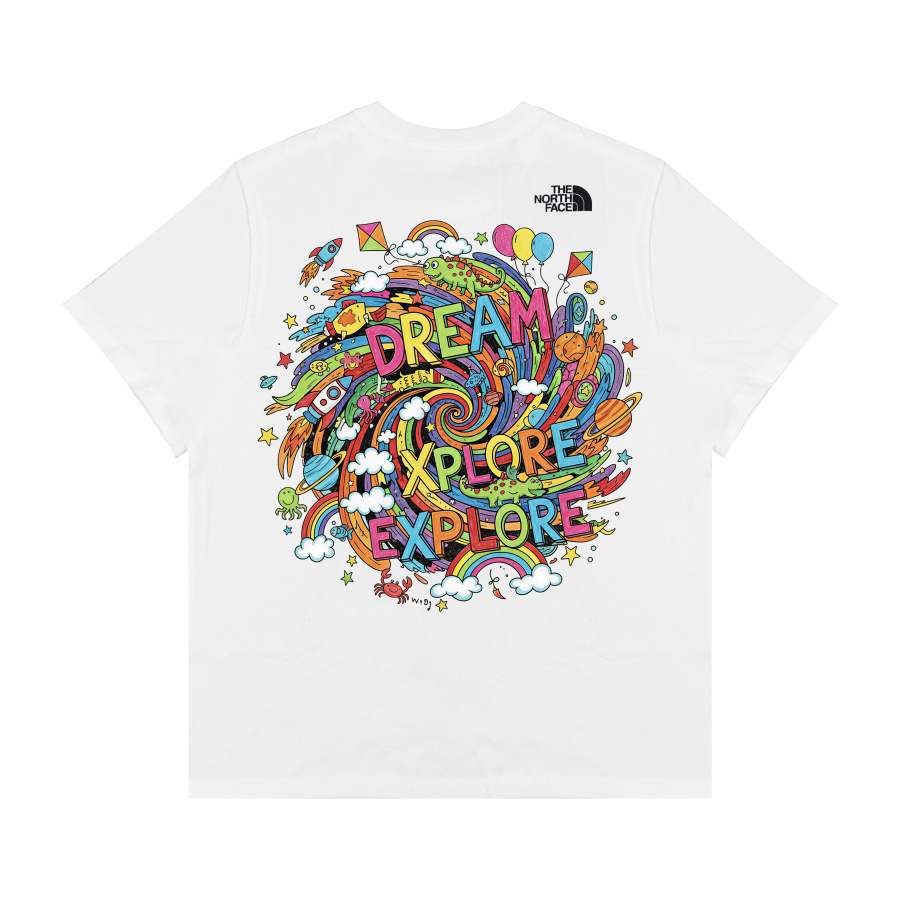 THE NORTH FACE Crew Neck Short Sleeved T Shirts Unisex