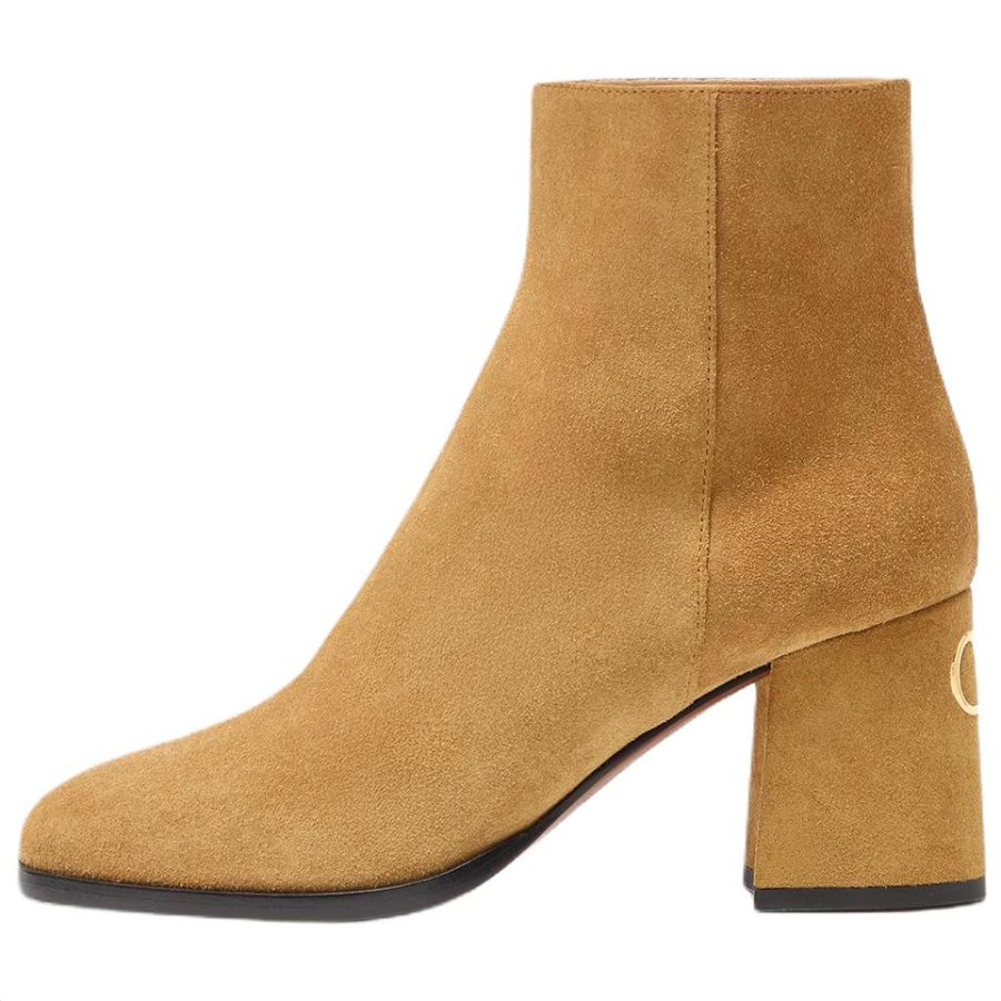 Valentino GARAVANI Fawcette Leather Ankle Boots 7.5cm Women's Warm Brown